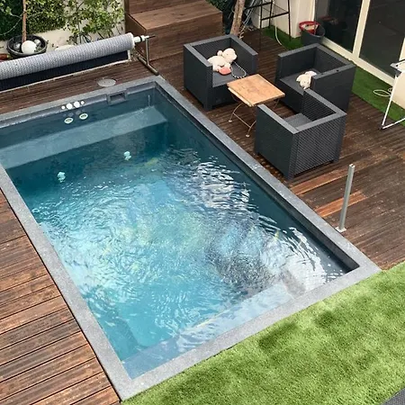 Apartment Loue Maison 160m2 Avec Piscine Chauffee Et Jacuzzi A 2 Pas De La Plage Et Du Centre